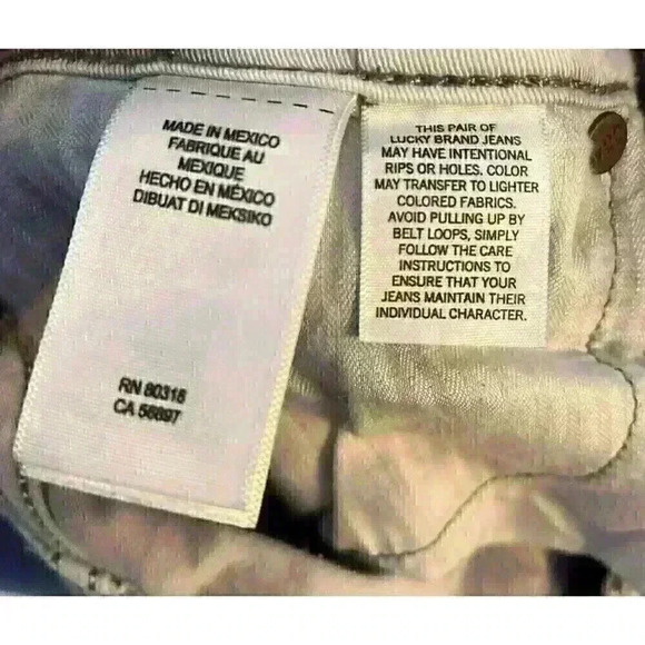 Lucky Brand Women's Jeans Size 8/29 Grungecore Super Skinny Tie Die Bleached Y2K - Picture 7 of 11